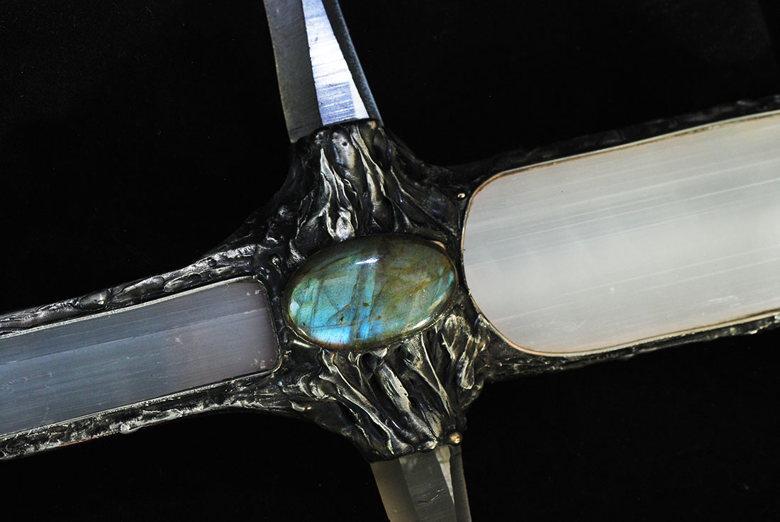 Selenite Crown Chakra Sword - Click Image to Close