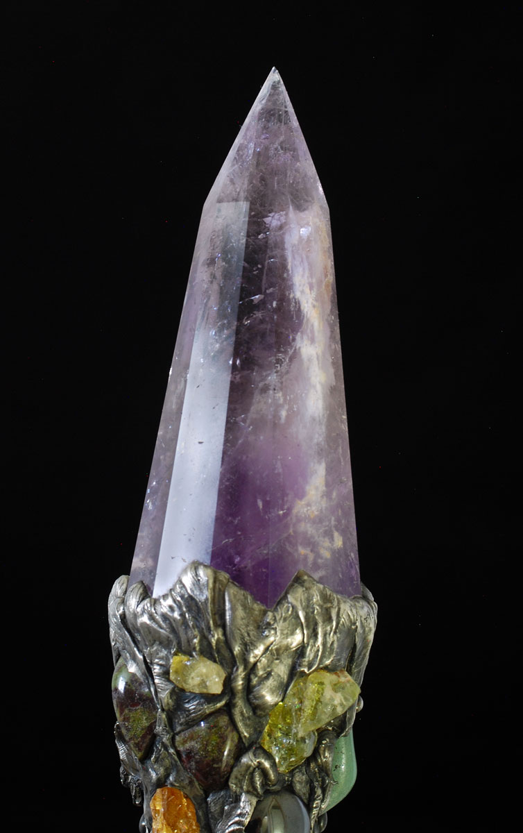 Violet Ray Amethyst Vibrational Power Wand - Click Image to Close