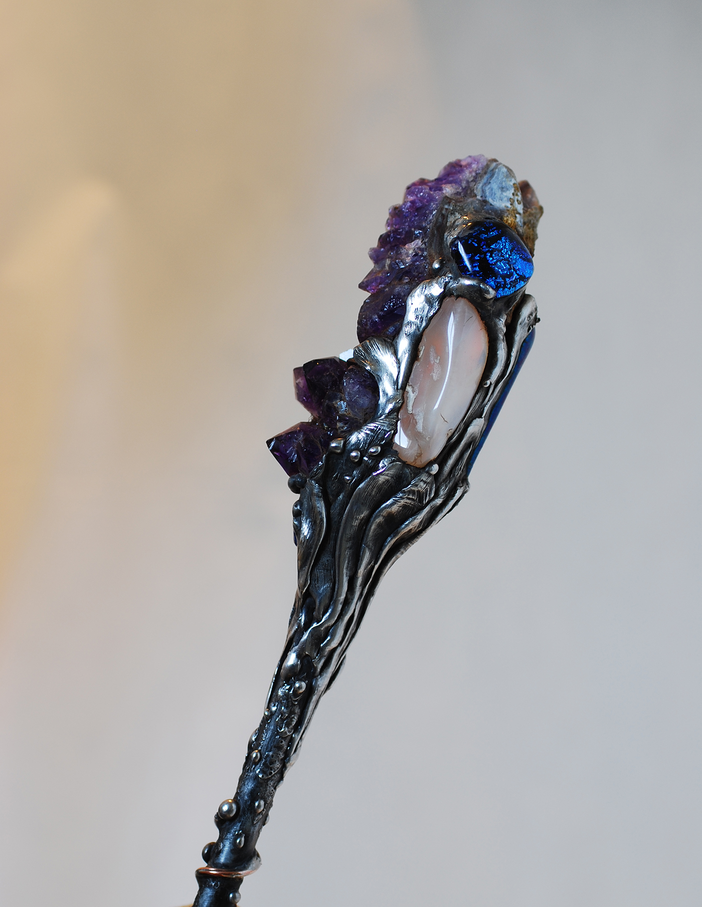 Titanium Crystal Amethyst Magic Wand